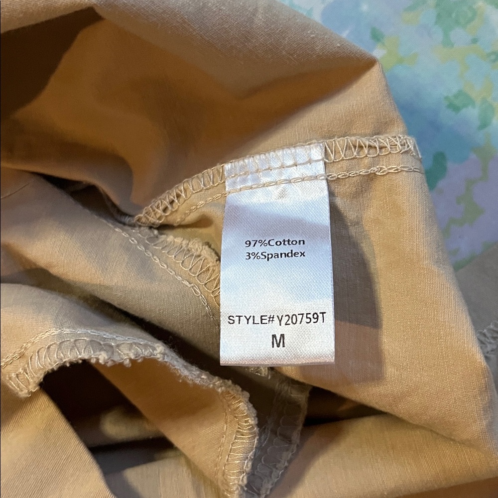 Tuckernuck X Pomander Place | Khaki Claiborne Shift Dress Snap Buttons Medium‎ - Picture 15 of 15